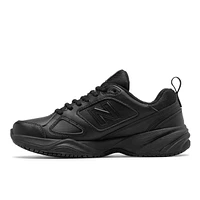 WID626K2 Slip-Resistant Black Leather Sneaker