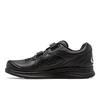 WW577VK Black Leather Velcro Walking Shoe
