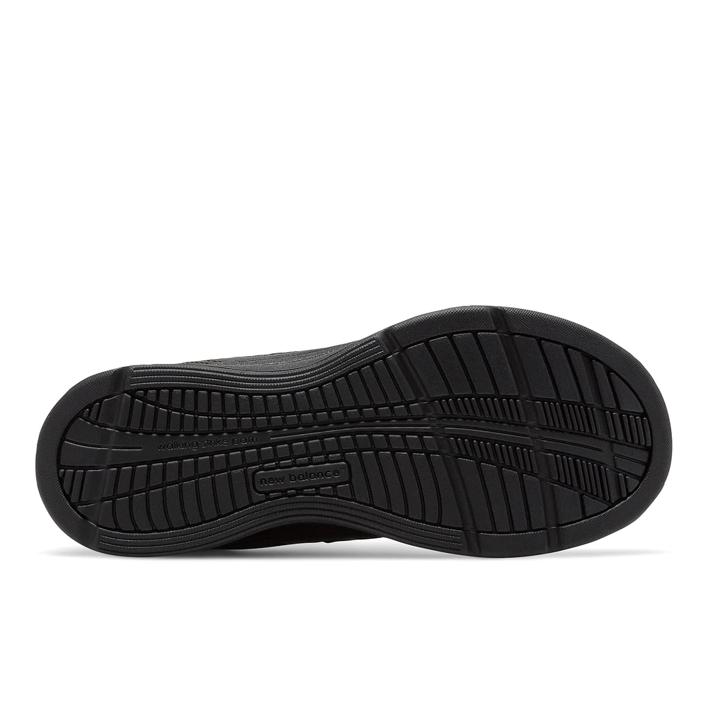 WW577VK Black Leather Velcro Walking Shoe