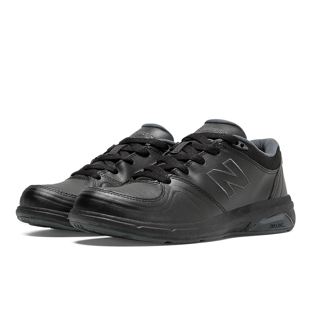 WW813BK Black Leather Walking Shoe