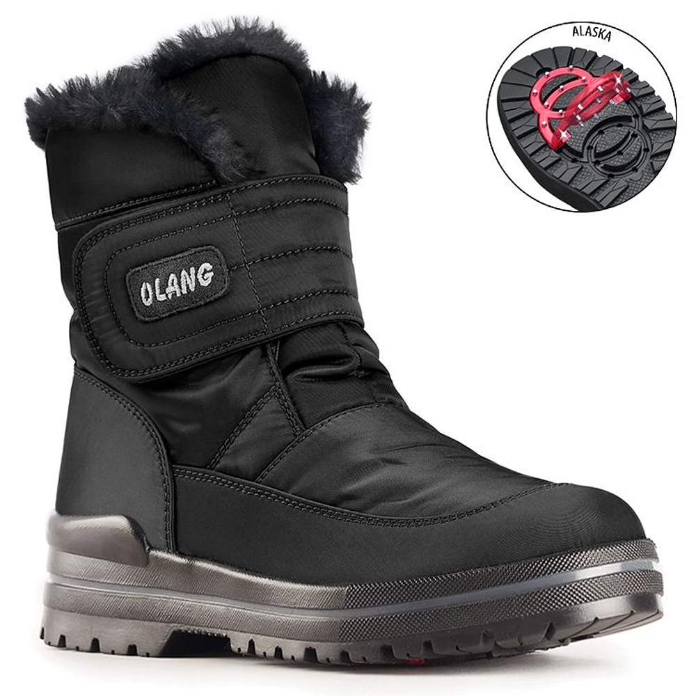 Luna Velcro Black Winter Boot