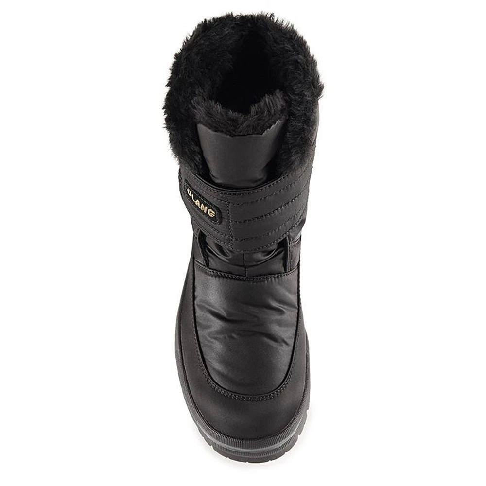 Luna Velcro Black Winter Boot