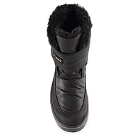 Luna Velcro Black Winter Boot