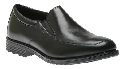 Essential Details Black Leather Waterproof Slip-On Dress Shoe