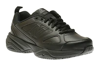 WID626K2 Slip-Resistant Black Leather Sneaker