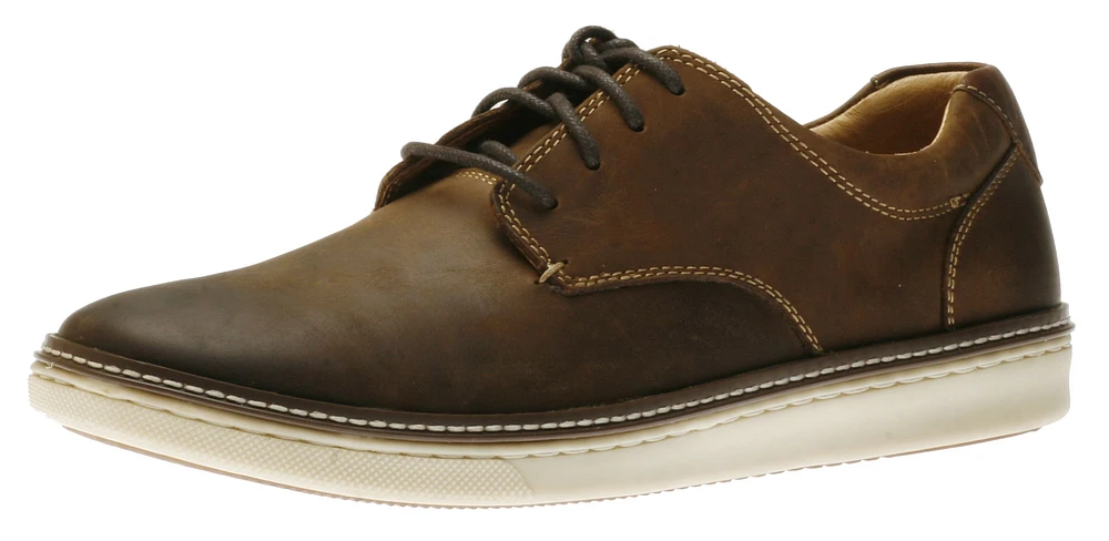 McGuffey Plain Toe Brown Leather Derby Sneaker