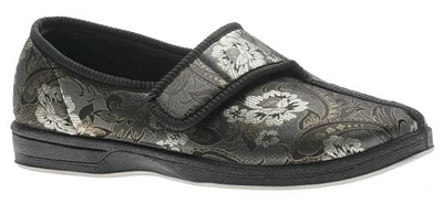 Jewel Printed Flower Slipper