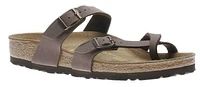 Mayari Birko-Flor Nubuck Mocha Brown Sandal