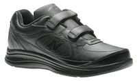 MW577VK Black Leather Velcro Walking Shoe