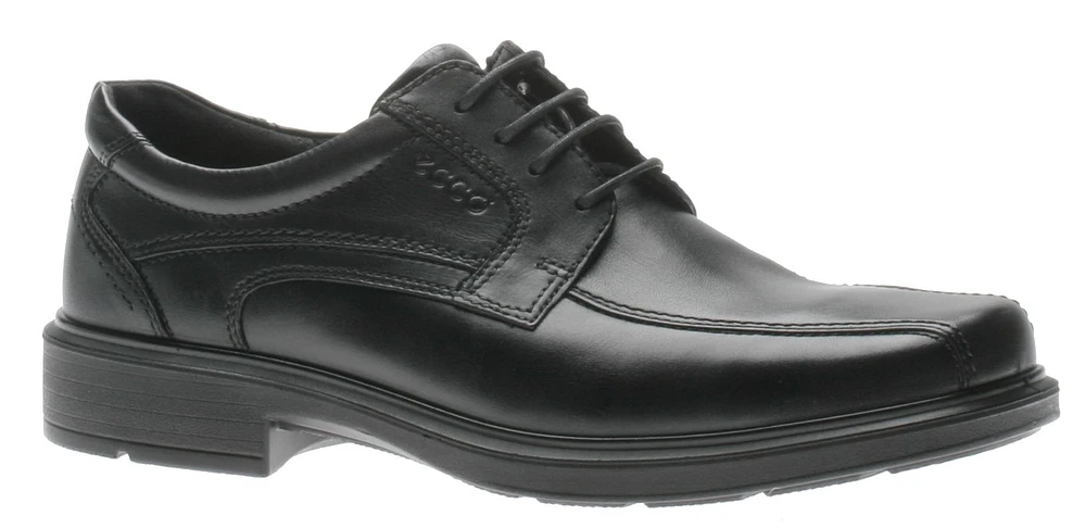 Helsinki Black Leather Lace-Up Dress Shoe