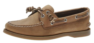 Women's Authentic Original Sahara Brown Leather Two Eye Boat Shoe