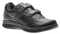 WW577VK Black Leather Velcro Walking Shoe