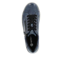 Ottawa Leather Zipper Lace-Up Sneaker