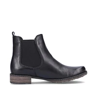 Odeon Black Leather Chelsea Boot