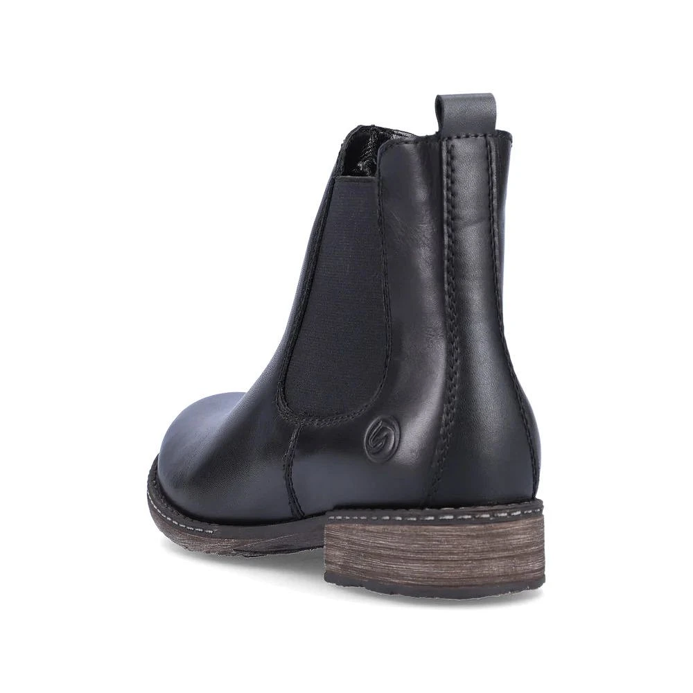 Odeon Black Leather Chelsea Boot