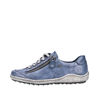 Ottawa Blue Leather Lace-Up Sneaker