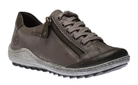 Ottawa Grey Leather Lace-Up Sneaker