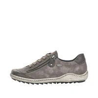 Ottawa Grey Leather Lace-Up Sneaker