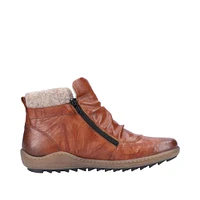 Ottawa Brown Ruched Zipper Boot