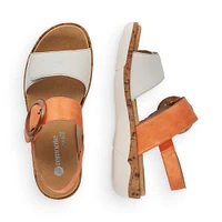 Soft White Orange Sandal