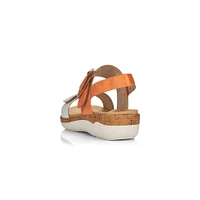 Soft White Orange Sandal