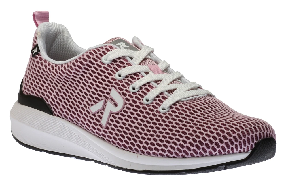 Mesh39 Pink Lace-Up Walking Shoe