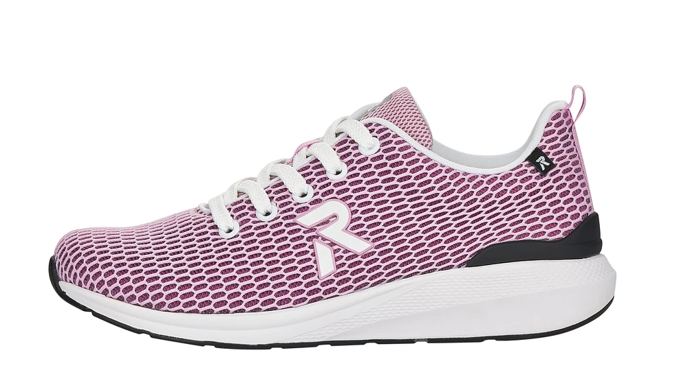 Mesh39 Pink Lace-Up Walking Shoe