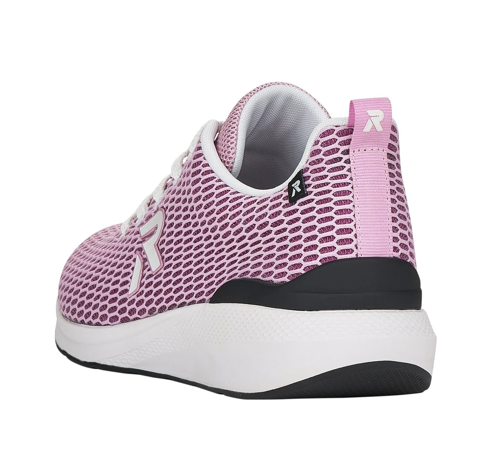 Mesh39 Pink Lace-Up Walking Shoe