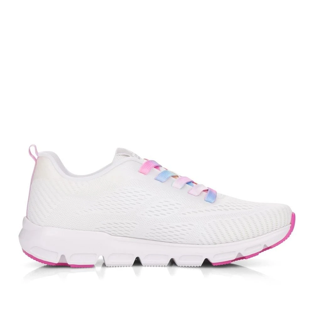 Sportec10 White Rainbow Lace-Up Sneaker