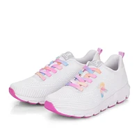 Sportec10 White Rainbow Lace-Up Sneaker