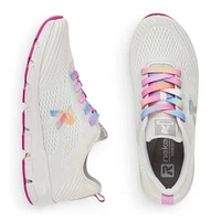 Sportec10 White Rainbow Lace-Up Sneaker