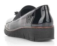Softlack Black Patent Tassel Slip-On Loafer