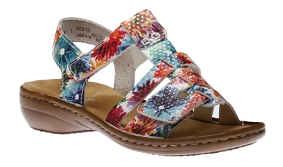 Flowerbed Multicolour White Sandal