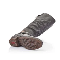 Genf Black Ruched Tall Winter Boot