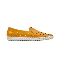 Newark Yellow Perforated Leather Loafer