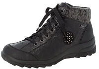 Mombasa Black Leather Ankle Boot