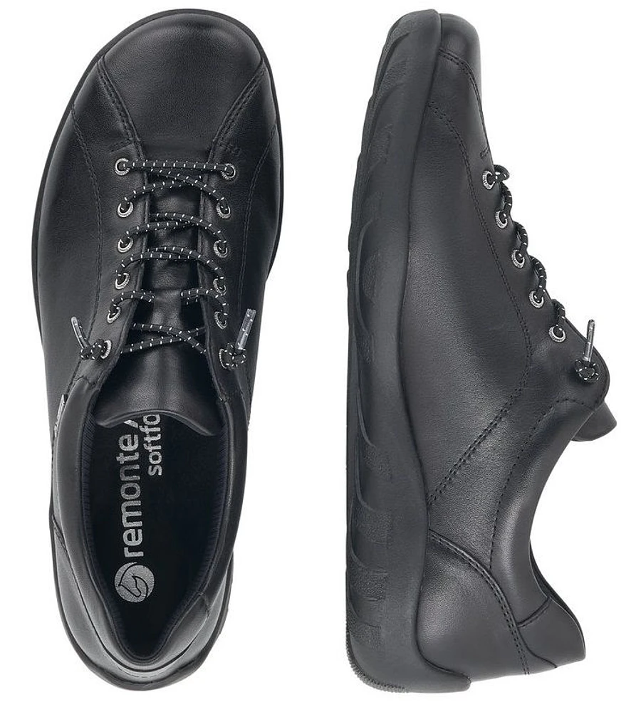 Cristallino Black Leather Sneaker