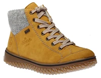 Morelia Yellow Fleece Lined Lace-Up Ankle Sneaker