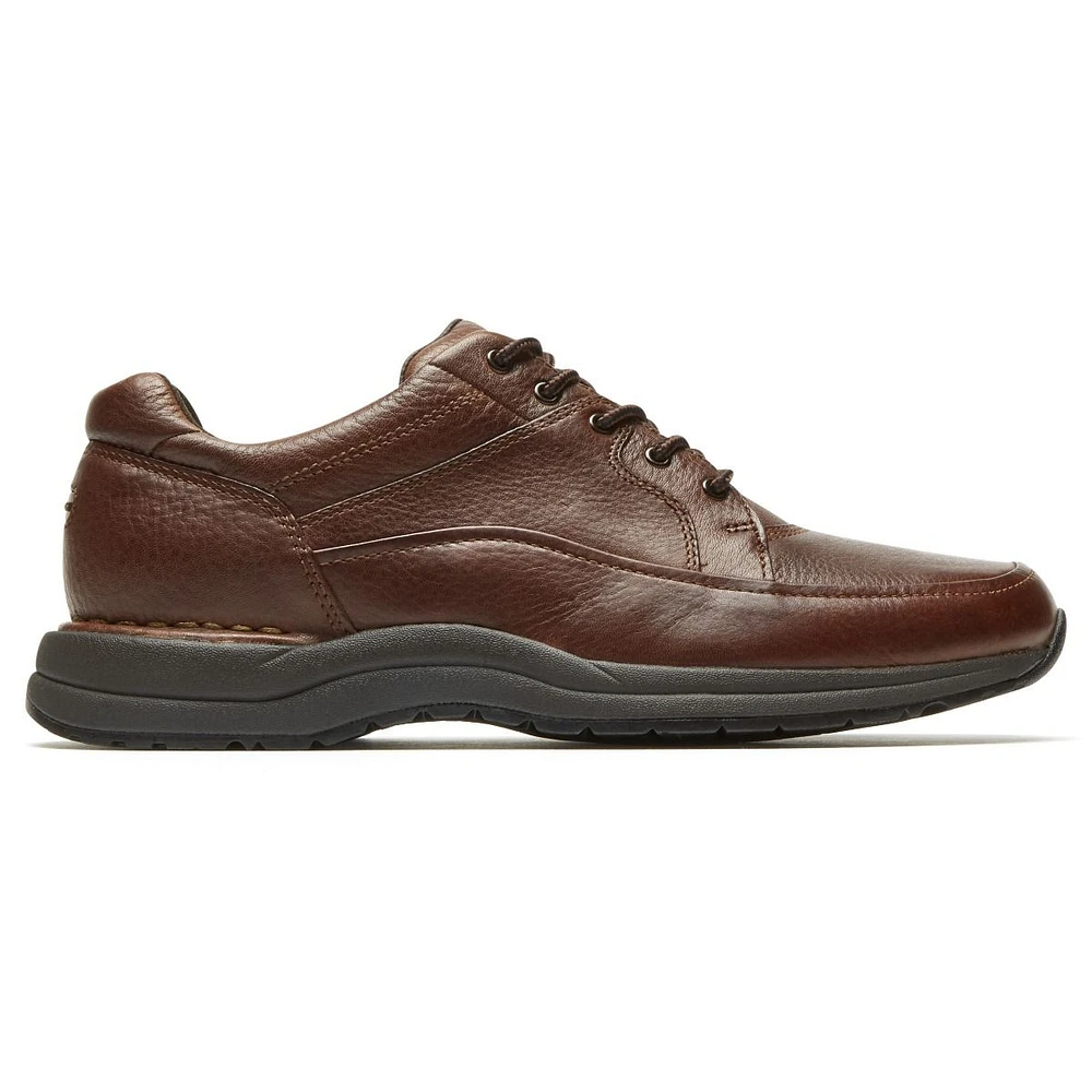 Edge Hill Brown Leather Lace-Up Walking Shoe