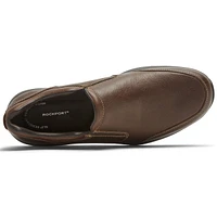 Edge Hill 2 Brown Leather Double Gore Slip-On Casual Dress Shoe