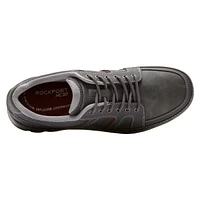 Get Your Kicks Grey Leather Wide Width Mudguard Blucher Sneaker