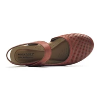 Judson Perforated Leather Wedge Sandal