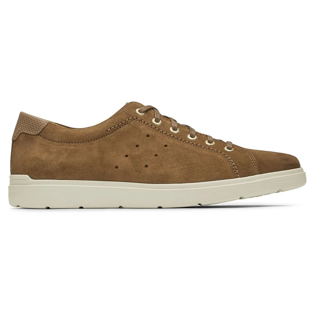 Total Motion Lite Tan Suede Lace-Up Sneaker