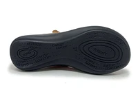 Ibiza 106 Grey Floral Print Perforated Slide Sandal