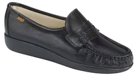 Classic Black Leather Slip-On Loafer