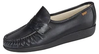 Classic Black Leather Slip-On Loafer