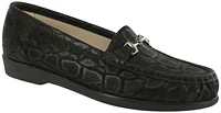 Metro Black Nero Snake Slip On Loafer