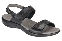 Nudu Black Midnight Heel Strap Sandal