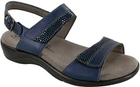 Nudu Navy Heel Strap Sandal