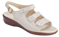 Quatro Bone Leather Slingback Sandal